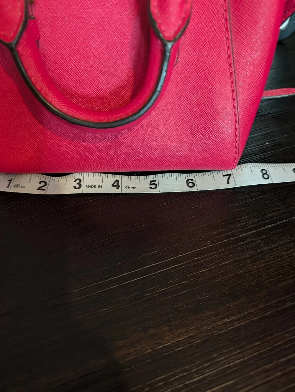 Michael Kors Pink Saffiano Mini Crossbody Bag